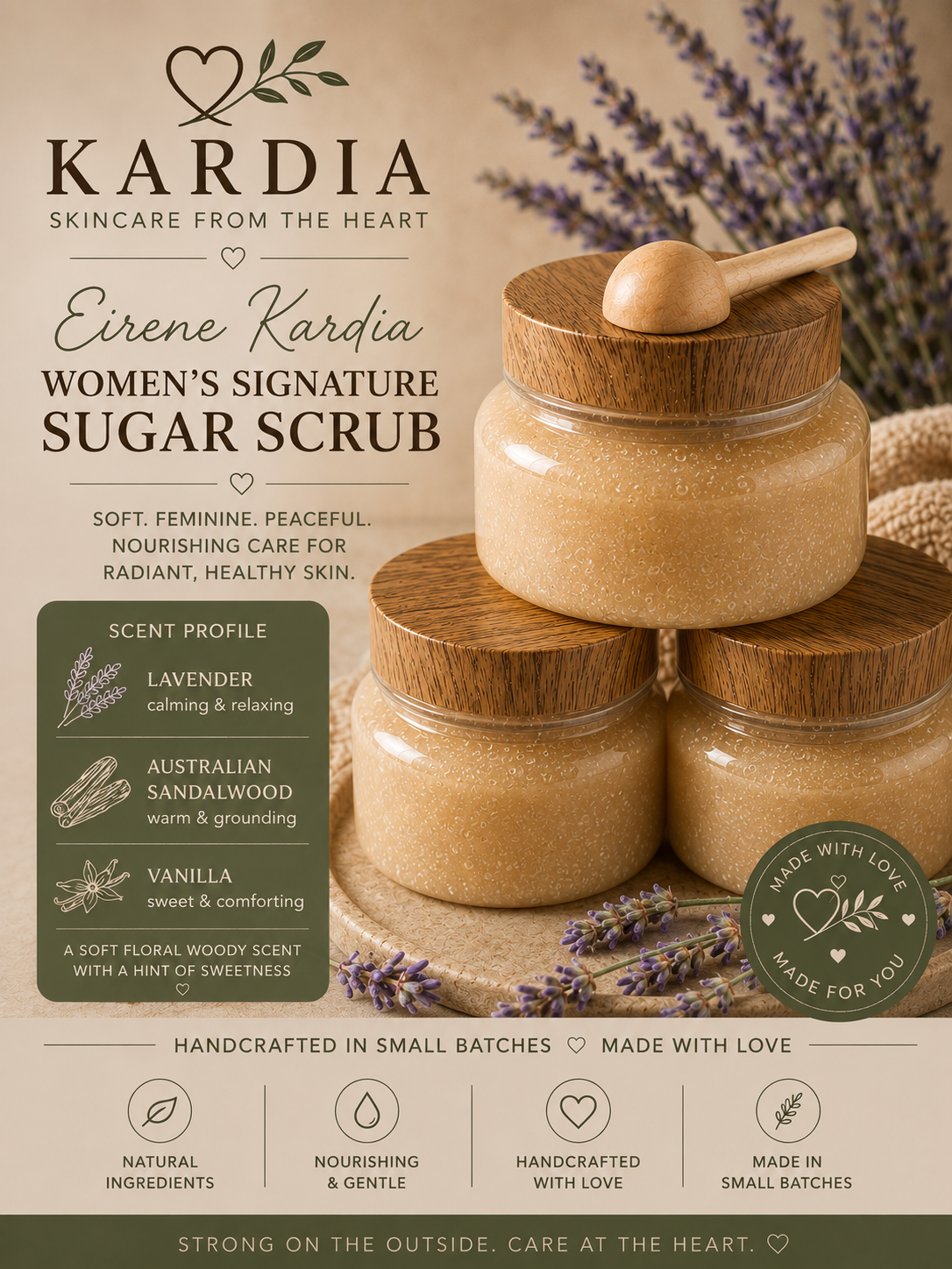 Eirene Kardia Sugar Scrub